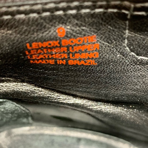 Marc Joseph NY Lenox Plaid Back Two tone Black Leather ankle boot 9 classic chic - Picture 14 of 16